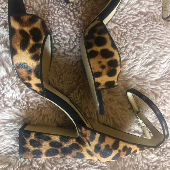 Nine West “Leopard” Sandals (NEW!!) Worn once! - Picture 3 of 8